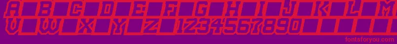 MasterDroid Font – Red Fonts on Purple Background