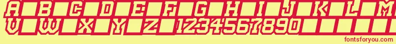 MasterDroid Font – Red Fonts on Yellow Background