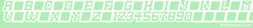 MasterDroid Font – White Fonts on Green Background