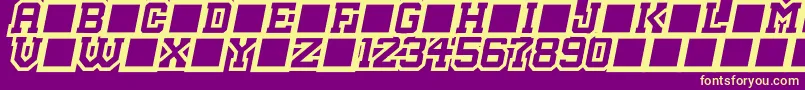 MasterDroid Font – Yellow Fonts on Purple Background