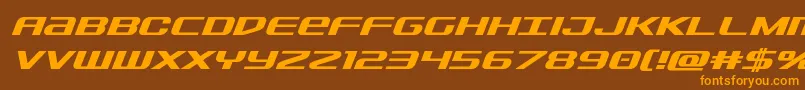 Sdfboldital Font – Orange Fonts on Brown Background