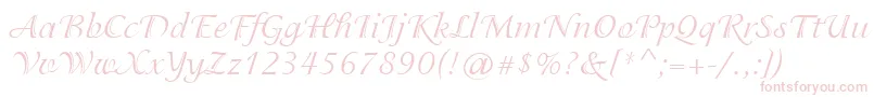 IsadoraCyr Font – Pink Fonts on White Background