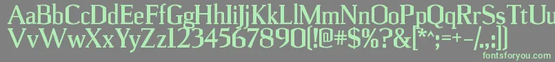 UlianrgBold Font – Green Fonts on Gray Background