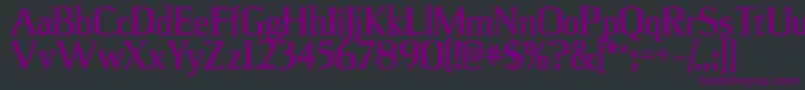 UlianrgBold Font – Purple Fonts on Black Background