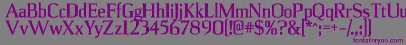 UlianrgBold Font – Purple Fonts on Gray Background