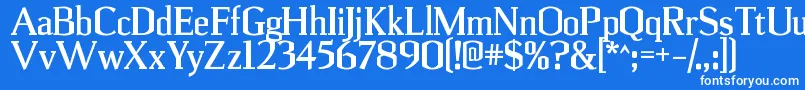 UlianrgBold Font – White Fonts on Blue Background