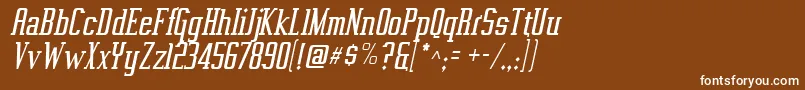 Vahikai Font – White Fonts on Brown Background