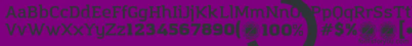 AmazingInfographicFree Font – Black Fonts on Purple Background