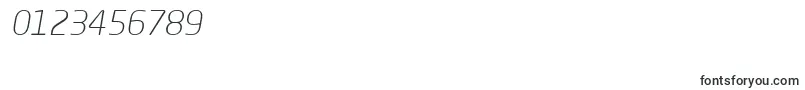 フォントNeoSansProLightItalic – 数字と数値のためのフォント