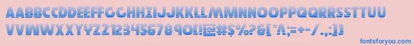 Governorgrad Font – Blue Fonts on Pink Background