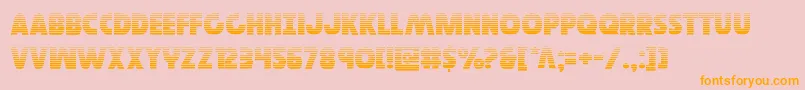 Governorgrad Font – Orange Fonts on Pink Background