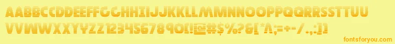 Governorgrad Font – Orange Fonts on Yellow Background