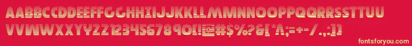 Governorgrad Font – Yellow Fonts on Red Background