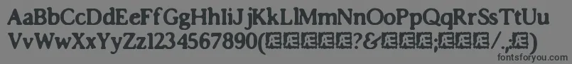 fuente ImpossibiliumBrk – Fuentes Negras Sobre Fondo Gris