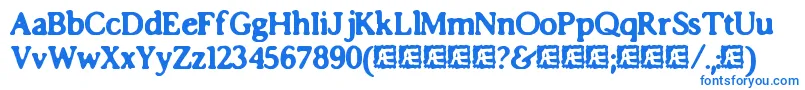 フォントImpossibiliumBrk – 青いフォント