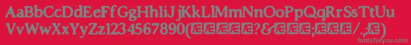 Police ImpossibiliumBrk – polices grises sur fond rouge
