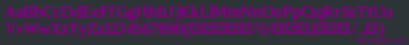 ImpossibiliumBrk-Schriftart – Violette Schriften auf schwarzem Hintergrund