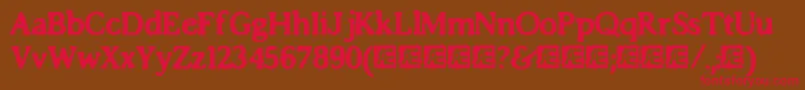 Police ImpossibiliumBrk – polices rouges sur fond brun