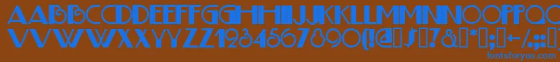 More about JudithDeco Font JudithDeco Font – Blue Fonts on Brown Background