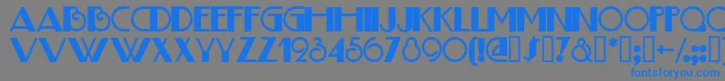 JudithDeco Font – Blue Fonts on Gray Background