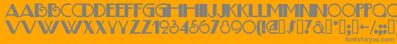 JudithDeco Font – Gray Fonts on Orange Background