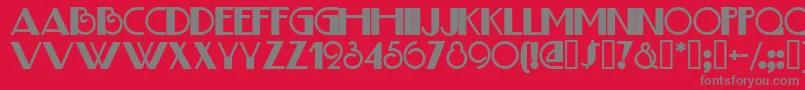 Шрифт JudithDeco – серые шрифты на красном фоне