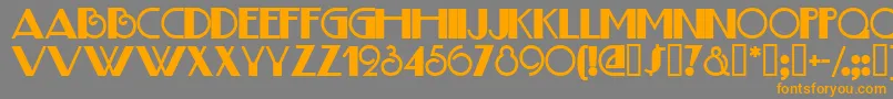 Шрифт JudithDeco – оранжевые шрифты на сером фоне