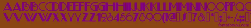 JudithDeco Font – Purple Fonts on Brown Background