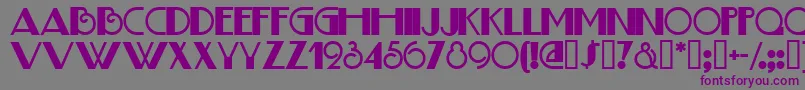 JudithDeco Font – Purple Fonts on Gray Background