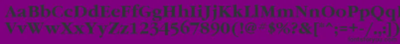 GaramondettBold Font – Black Fonts on Purple Background