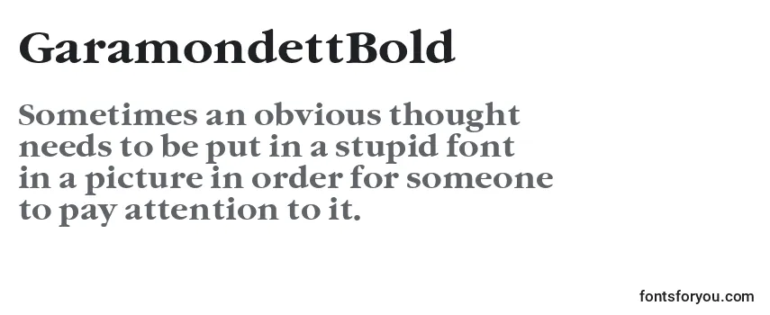 GaramondettBold Font