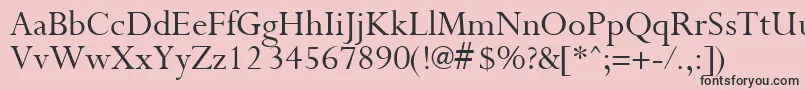 PurloinRegular Font – Black Fonts on Pink Background