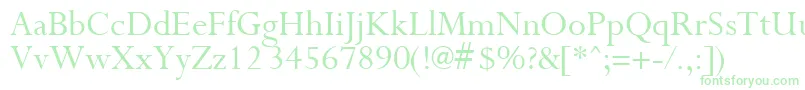 Шрифт PurloinRegular – зелёные шрифты