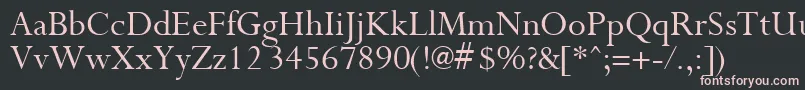 PurloinRegular Font – Pink Fonts on Black Background