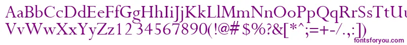 Шрифт PurloinRegular – фиолетовые шрифты