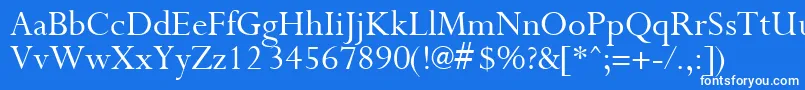 PurloinRegular Font – White Fonts on Blue Background