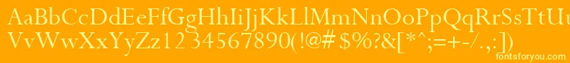 More about PurloinRegular Font PurloinRegular Font – Yellow Fonts on Orange Background