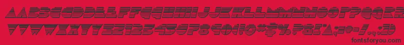 Discoduckchromeital Font – Black Fonts on Red Background