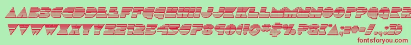 Discoduckchromeital Font – Red Fonts on Green Background