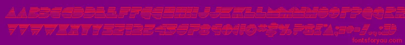 Discoduckchromeital Font – Red Fonts on Purple Background