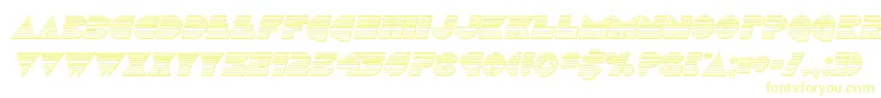 Discoduckchromeital-Schriftart – Gelbe Schriften