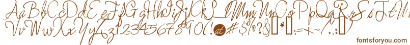 Moreenchanted Font – Brown Fonts on White Background