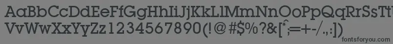 Шрифт L850SlabMediumRegular – чёрные шрифты на сером фоне