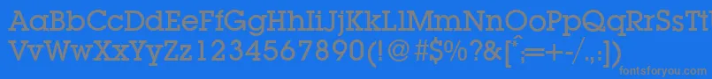 Шрифт L850SlabMediumRegular – серые шрифты на синем фоне