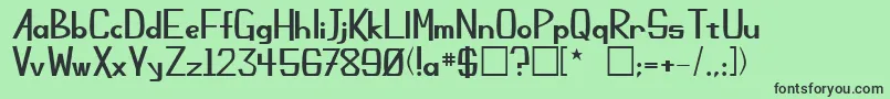 ChamplinRegular Font – Black Fonts on Green Background