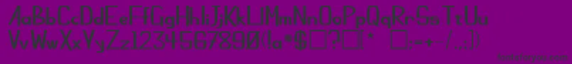 ChamplinRegular Font – Black Fonts on Purple Background