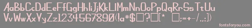 ChamplinRegular Font – Pink Fonts on Gray Background