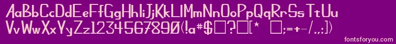 ChamplinRegular Font – Pink Fonts on Purple Background