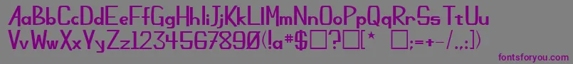 ChamplinRegular Font – Purple Fonts on Gray Background