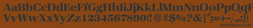 ZabriskiebookBold Font – Black Fonts on Brown Background